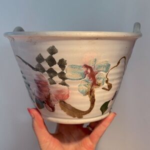 Handcrafted, beautiful bowl serving,decorative pottery, signed by woodhill